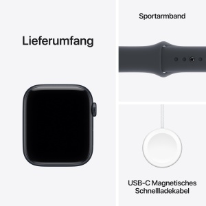 Ceas inteligent Apple Watch SE 3 GPS Cellular 44 mm, aluminiu, negru - Img 6