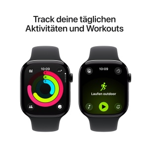 Ceas inteligent Apple Watch Series 11, GPS, 46 mm, aluminiu, negru - Img 3
