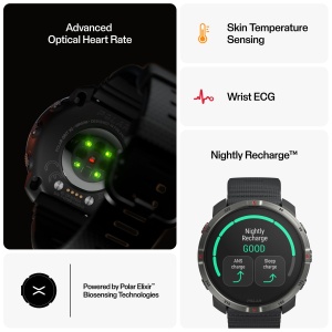 Ceas inteligent Polar Grit X2, AMOLED, GPS, Saphir - Img 5