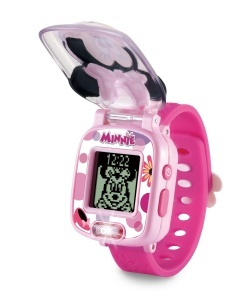 Ceas inteligent VTech Minnies Lernuhr - cu 9 cifre, timer, stopwatch si 4 jocuri