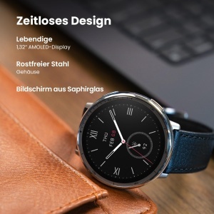Ceas Smart Amazfit Active 2 Display AMOLED 132 NFC GPS 10 Zile Autonomie 160 Moduri Sport - Img 3