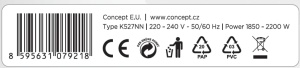 Ceaun electric Concept RK2391, 1,7 l, negru - Img 11