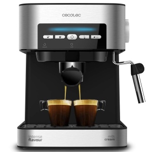 Cecotec Cumbia Power Espresso 20 Barista Aromax Aparat de cafea Putere 2900 W 2 sisteme de incalzire pompa de presiune de 20 bari manometru suport fil - Img 1