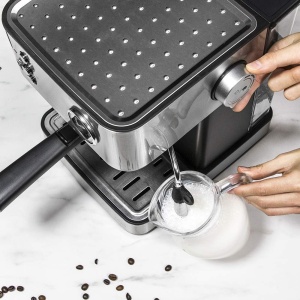 Cecotec Cumbia Power Espresso 20 Barista Aromax Aparat de cafea Putere 2900 W 2 sisteme de incalzire pompa de presiune de 20 bari manometru suport fil - Img 4