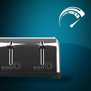 Cecotec Prajitor de paine vertical 4 fante scurte Toastin time 1700 Double Inox 1700 W 4 felii de paine fanta lata 38 cm 2 accesorii pentru chifle si  - Img 11