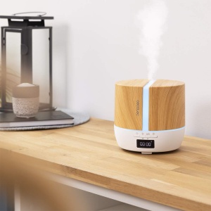 Cecotec PureAroma 550 Connected White Woody. Capacitate de 500 ml, ecran LED, difuzor, control Bluetooth, aplicatie, cronometru de 12 ore, 3 moduri de operare, acoperire de 30 m2 - Img 2