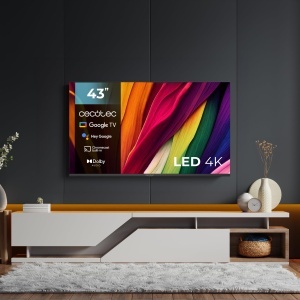Cecotec Smart TV - TV LED cu 43 inch, rezolutie 4K UHD - seria A4 ALU40043S. Google TV, HDMI 2.1, USB 3.0, HDR10, 16 GB ROM, Google Voice Assistant, Chromecast, Dolby Audio - Img 3