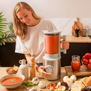 Cecotec Stand Mixer Grand Katana 2700MAX Total Destroy W. Putere maxima 2700W, tehnologie contra-rotativa, cutit cu 8 lame cu acoperire din titan negru, ulcior termorezistent 1.8L - Img 6