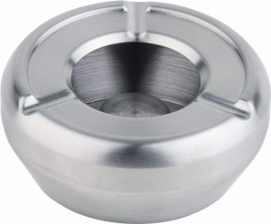 Cenusa cu capac APS 91, 12 cm, Inox, design elegant