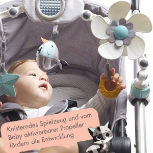 Cerc de joaca Tiny Love Sunny Stroll cu jucarii interactive, pentru bebelusi, cu clipsuri universale - Img 3