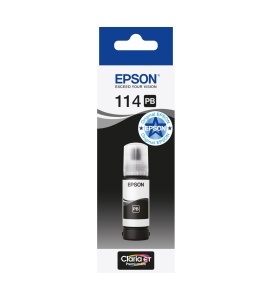 Cerneala foto Epson EcoTank 114, 70 ml, neagra, pentru ET-8500ET-8550