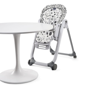 Chicco Polly Progres5 Scaun inalt reglabil de la nastere pana la 3 ani (15 kg), Scaun inalt pentru copii cu functie de inclinare si scaun inaltator, cu 4 roti si inchidere compacta - Img 7