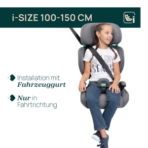 Chicco Quizy Lite i-Size scaun auto pentru copii 3-12 ani 100-150 cm greutate 15-36 kg usor de instalat reglabil reglabil pe inaltime cu cotiere captu - Img 2