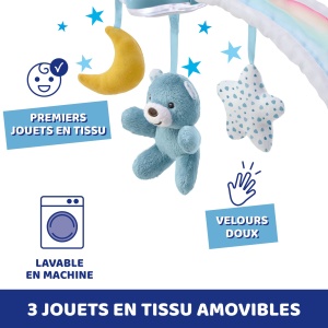 Chicco Rainbow 2in1 Arc de Joaca Evolutiv pentru Patut cu Lumina si Muzica Relaxanta - Img 6