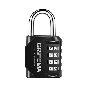 Cifru de siguranta GRIFEMA 4 cifre, rezistent la intemperii, din zinc, negru