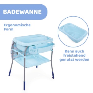 Cina Chicco Cuddle Bubble, Babywanne si Wickeltisch Ergonomic, 11kg, Ocean - Img 4
