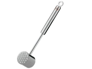 Ciocan pentru carne ROSLE din otel inoxidabil 1810, cu maner ergonomic, gri
