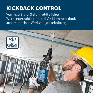 Ciocan rotativ profesional Bosch GBH 2-28 F (inclusiv maner suplimentar, opritor de adancime 210mm, panza de masina, mandrina de gaurit fara cheie 13mm, mandrina interschimbabila SDS-plus, L-BOXX) - Img 3