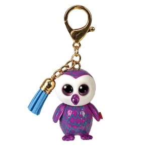Ciorap cu clips Ty Mini Boos - Eula Moonlight - Lila si Albastru, 10 cm