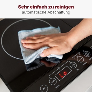 Clatronic(r) Inductie Dubla Placa Fierbinte | Plita cu inductie cu tehnologie ECO-Save | Plita dubla cu detectare automata a oalei | Plita fierbinte cu panou de control tactil cu senzor | DKI 3609 - Img 6