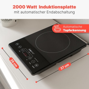 Clatronic(r) Plita cu inductie | Plita cu incalzire prin inductie in cateva secunde | Soba cu ECO-Save pentru o economie de timp de 55% | Plita cu inductie cu detectare automata a oalei | EKI 3569 - Img 4