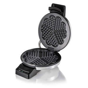 Cloer 1898 Waffle Iron Professional, acoperire dubla rezistenta la zahar, potrivita pentru uz comercial, vafe cu inima mare 16,5 cm O, 950 W - Img 7