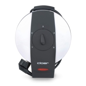 Cloer 261 Cone Fish pentru croissante crocante, 800 W, dimensiunea conului 14,5 cm diametru, cu acoperire antiaderenta, grad de rumenire selectabil la infinit cu control rotativ, alb, metal, unic - Img 2