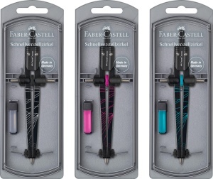 Compas Faber-Castell TWISTER cu reglare rapida, pentru cercuri de pana la 340 mm - Img 3