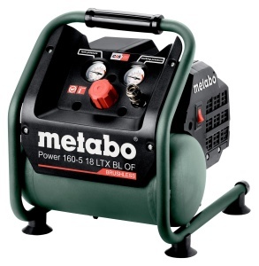 Compresor cu acumulator Metabo Power 160-5 LTX BL OF, 18V, 18L, Motor fara perii