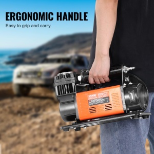 Compresor de aer pentru sarcini grele VEVOR 12V - cu manometru digital kit de umflare a anvelopelor umflat portabil pentru anvelope de 706 CFM pompa d - Img 6