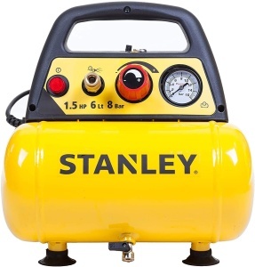 Compresor de aer Stanley DN20086 - 6L, 1100W, 8 Bar, Galben - Img 3