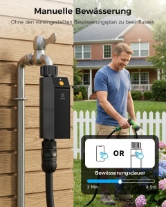 Computer de irigatie Woox Smart WLAN, conectivitate 2.4GHz, IP65, control vocal - Img 9