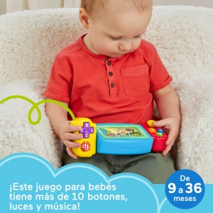 Consola de jocuri Fisher-Price HNL52 cu lumini, sunete si melodii, pentru dezvoltarea motricitatii - Img 3