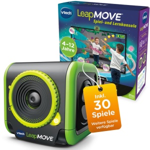 Consola de jocuri VTech LeapMOVE pentru copii 4-12 ani, 30 jocuri interactive