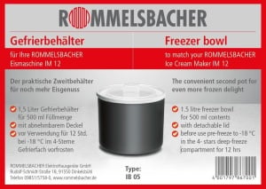 Containere pentru congelator Rommelsbacher IB 05, 1.5 litri, cu capac detasabil - Img 3