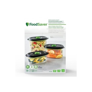 Contenitor vacuum pentru alimente FoodSaver, 700 ml, BPA-free, set 3 bucati - Img 2