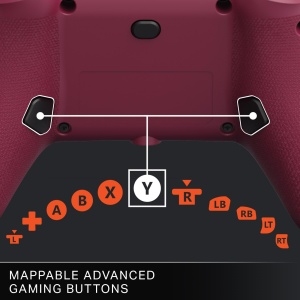 Controler PowerA Wired Advantage Plus pentru Xbox Series X|S - Rosu Rubin, Licenta oficiala, Stick-uri reglabile pe inaltime, Stick-uri cu efect Hall, Butoane asignabile - Img 5