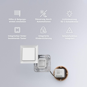 Controler Smart pentru Iluminat si Rulouri Bosch Smart Home, 4 bucati, Zigbee 3.0 - Img 2