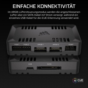 Controler Ventilatoare Corsair Commander Duo, 12 Ventilatoare PWM, Negru - Img 4
