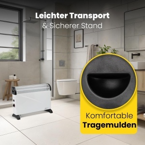 Convector electric Clatronic KH 3077 N, 2000 W, 3 trepte de incalzire - Img 5
