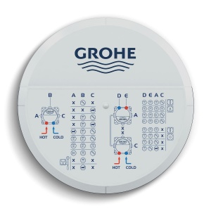 Corpul de instalatie GROHE Rapido SmartBox, universal, 2 intrari, 75-105 mm - Img 9