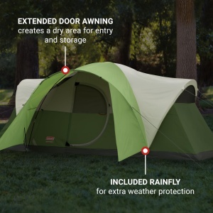 Cort de camping Coleman Montana pentru 8 persoane, impermeabil, cu sistem de montaj rapid - Img 7