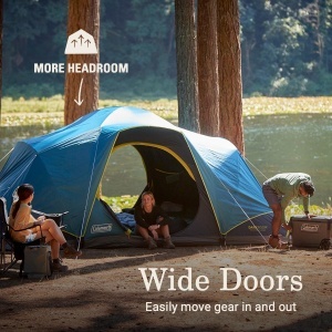 Cort de camping Coleman Skydome XL pentru 10 persoane, 90 blocare lumina, 5 minute montare - Img 6