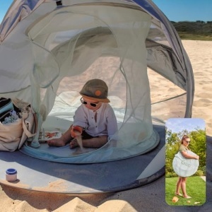Cort pentru bebelusi Babymoov Moov Protect Anti-UV cu plasa anti-tantari Green Lagoon editie vara 2025 - Img 10