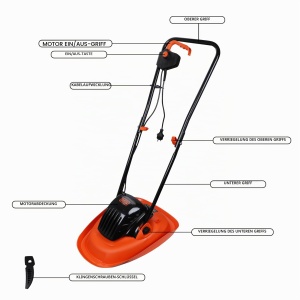 Cortacuspede BLACKDECKER BEMWH551-QS, 1200W, 30cm, 5.6kg - Img 4