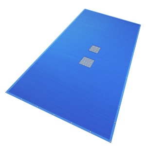Cortina pentru piscina VOUNOT, 6x12m, polietilena 160gm, impermeabila, albastra