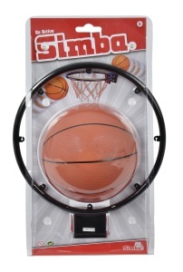Cos de baschet Simba 107400675, diametru 22cm, cu minge inclusa, pentru copii