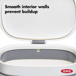 Cos de compost OXO Good Grips, 6.6 L, albgri, cu design anti-odori - Img 3