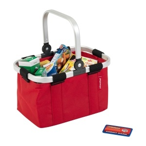 Cos de cumparaturi pentru copii Theo Klein 9619, design colorat, cu accesorii