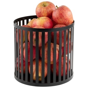 Cos de depozitare APS 15337 Korb Plus, inox, negru, 21 cm, H 20 cm - Img 2
